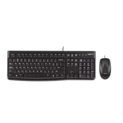 罗技（Logitech）MK120 键鼠套装 鼠标键盘套装 三年质保 黑色