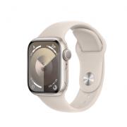  Apple Watch Series 9 智能手表GPS款41毫米星光色铝金属表壳 星光色运动型表带S/M 健康手表S9 MR8T3CH/A